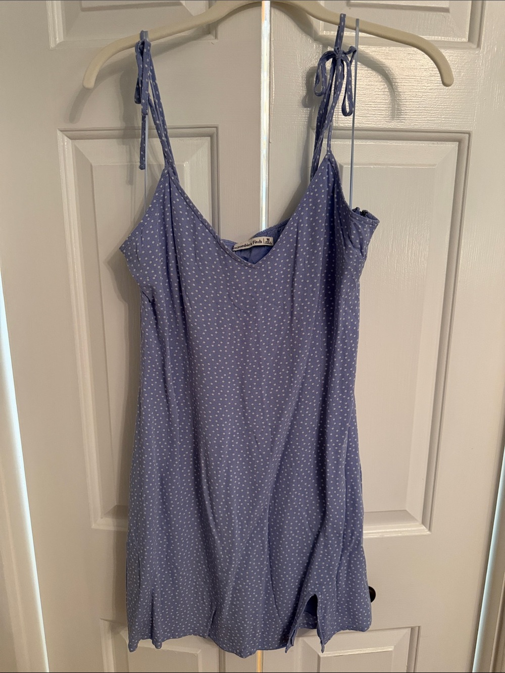 Abercrombie & Fitch Lavender with White Polka Dot Slip Dress